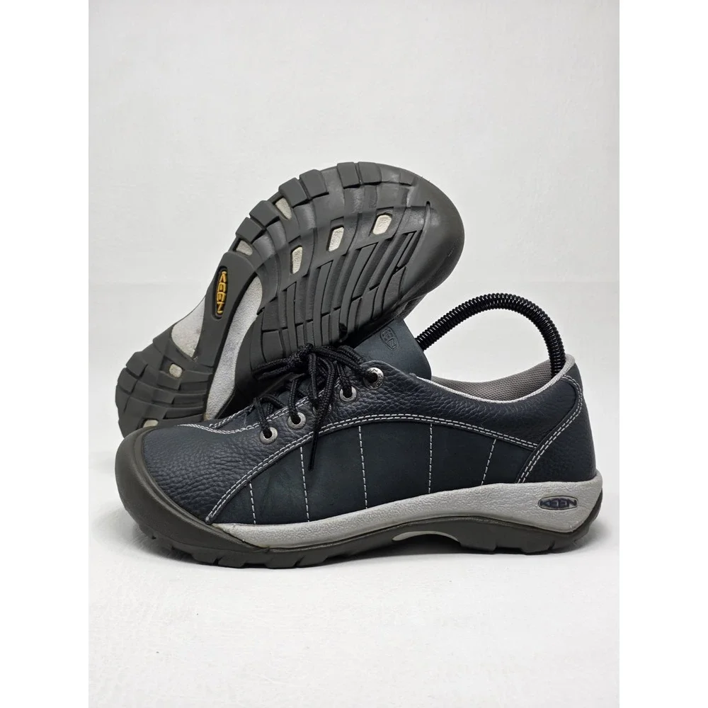 KEEN Targhee II Low Womens Waterproof Hiking Shoes Grey Teal 1017120 Size 8 W